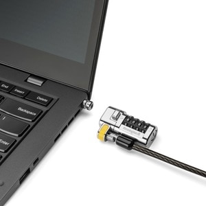 Kensington ClickSafe Universal Combination Laptop Lock - Master Coded - Combination Lock - Carbon Steel, Plastic - 5.91 ft