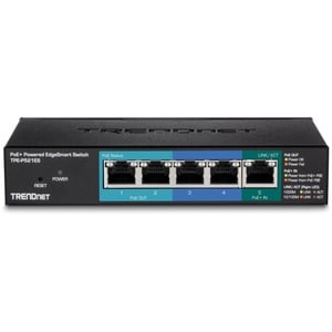 Commutateur Ethernet TRENDnet EdgeSmart TPE-P521ES 5 Ports - Gigabit Ethernet - 1000Base-T - Nouveau - Conforme aux normes