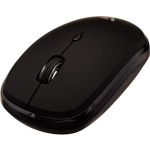 V7 MW550BT Mouse - Bluetooth/Radio Frequency - USB - 4 Button(s) - Black - Wireless - 2.40 GHz - 1600 dpi - Symmetrical