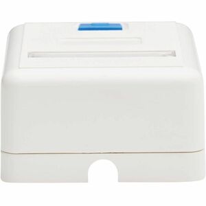 Tripp Lite series Surface-Mount Box for Keystone Jack - 1 Port, White - 1 x Total Number of Socket(s) - Surface Mount - Wh