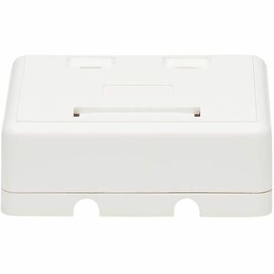 Tripp Lite series Surface-Mount Box for Keystone Jacks - 2 Ports, White - 2 x Total Number of Socket(s) - Surface Mount - 