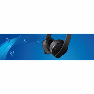 Sony Gold CUHYA-0080BR Wired/Wireless Over-the-head Stereo Gaming Headset - Black - Binaural - Circumaural - 1000 cm - RF 
