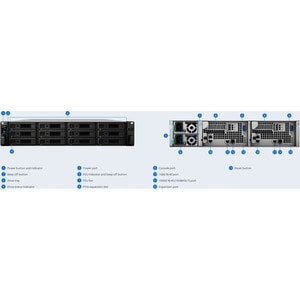 Synology SA3200D 12 x Total Bays NAS Storage System Xeon D-1521 Quad-core (4 Core) 2.40 GHz - 8 GB RAM - DDR4 SDRAM - 2U R