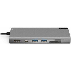 Alogic Ultra USB Type C Docking Station for Notebook/Tablet/Smartphone - Memory Card Reader - microSD, SD - 100 W - Space 