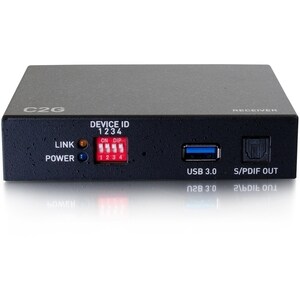 C2G 4K HDMI over IP Decoder - 60Hz - 1 Output Device - 1 x Network (RJ-45) - 1 x USB - 1 x HDMI Out - 4K - Twisted Pair - 