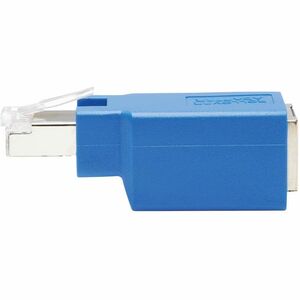 Eaton Tripp Lite Series Cisco Serial Console Rollover Adapter (M/F) - RJ45 to RJ45, Shielded, Blue - 1 x RJ-45 Network Mal
