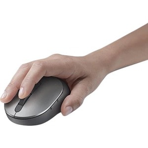 Dell Travel Mouse MS5120W - Titan Gray - Optical - Wireless - Bluetooth/Radio Frequency - 2.40 GHz - Titan Gray - 1600 dpi