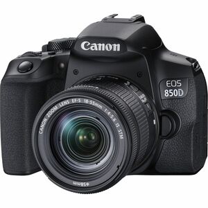 Canon EOS 850D 24.1 Megapixel Digital SLR Camera with Lens - 18 mm - 55 mm - Autofocus - 7.6 cm (3") Touchscreen LCD - SLR