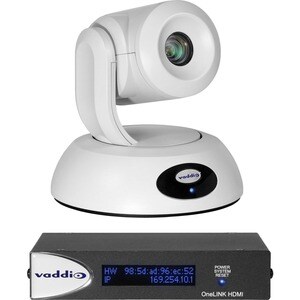 Vaddio RoboSHOT 12E HDBT OneLINK HDMI Conference Camera System - Includes PTZ Camera - White - 8.6 Megapixel Interpolated 