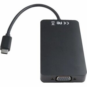 V7 V7UC-U3CRJ45HDVG-BLK USB Type C Docking Station for Desktop PC - 100 W - Black - 4 x USB Ports - 2 x USB 3.0 - USB Type