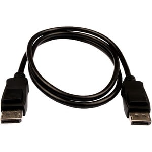 V7 V7DPPRO-1M-BLK 1.01 m DisplayPort A/V Cable - V7 Black Video Cable Pro DisplayPort Male to DisplayPort Male 1m 3.3ft32.