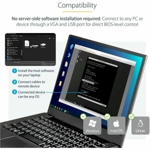 StarTech.com KVM Console to USB 2.0 Portable Laptop Crash Cart Adapter - Notebook Netbook Crash cart adapter - Compact - K