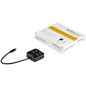StarTech.com USB Hub - USB Type C - External - Black - UASP Support - 4 Total USB Port(s) - 4 USB 3.1 Port(s)