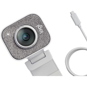 Logitech StreamCam Webcam - 60 fps - Branco - 1920 x 1080 Vídeo - Foco automático - 78° Angle - Microfone - Monitor