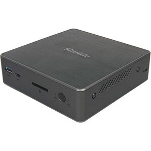 Desktop Computer Shuttle XPC nano NC1010BA - Intel Celeron 4205U 1,80 GHz Prozessor - 4 GB RAM DDR4 SDRAM - 64 GB SSD - Mi