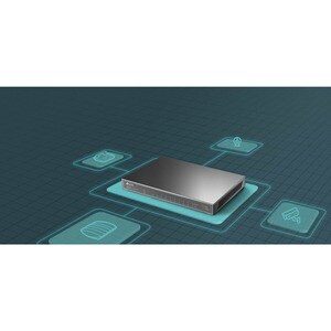 TP-Link TL-SG1210P - 8-Port Gigabit PoE Switch - 8 PoE+ Ports @63W, w/ 1 Uplink Gigabit Port + 1 SFP Slot - Desktop/Wall-M