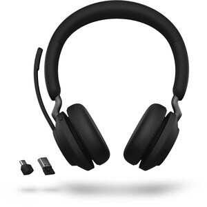Jabra Evolve2 65 Headset - Stereo - USB Type C - Wireless - Bluetooth - Over-the-head - Binaural - Supra-aural - Black