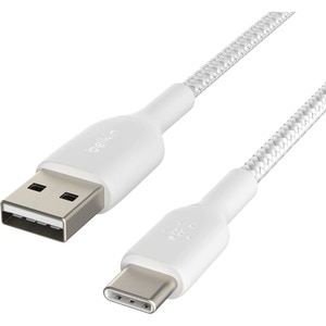 Belkin BoostCharge 2.99 m USB-C/USB-A Data Transfer Cable - 1 - Cable for Smartphone, Tablet, Notebook, Power Bank, AirPod