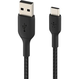 Belkin BoostCharge 1.01 m USB-C/USB-A Data Transfer Cable - Cable for Smartphone, Tablet, Notebook, Power Bank, AirPods Pr