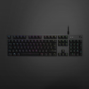 Logitech G512 RGB Mechanical Gaming Keyboard, GX Blue, USB Passthrough - Cable Connectivity - USB 2.0 Interface - English 