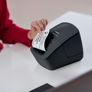 Brother QL-600 Desktop Direct Thermal Printer - Monochrome - Label Print - USB - 2.40" Print Width - 2.80 in/s Mono - 300 