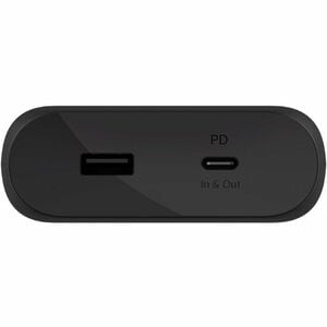 Belkin 30W USB-C 2-Port Power Bank - 20k mAh - 1xUSB-C (30W), 1xUSB-A (12W) - Portable Charger - Black - For Smartphone, T