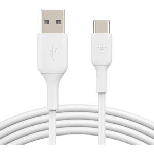 Belkin BOOST↑CHARGE™ USB-C to USB-A Cable - 6.56 ft USB/USB-C Data Transfer Cable - First End: 1 x USB Type C - Male - Sec