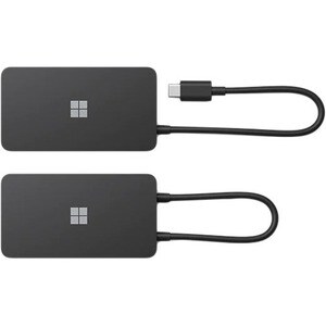 Station d'accueil Microsoft USB Type C pour Notebook - Noir - USB Type-C - Réseau (RJ-45) - HDMI - VGA - Filaire - Gigabit