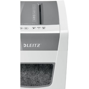 Leitz IQ Slim Paper Shredder - Continuous Shredder - Cross Cut - 10 Per Pass - for shredding Paper - 4 mm x 28 mm Shred Si
