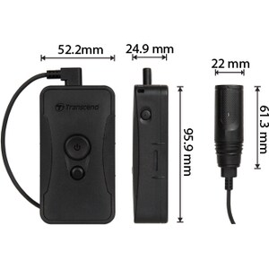 Transcend DrivePro Digital Camcorder - Full HD - TAA Compliant - 16:9 - H.264, MP4 - 64 GB Flash Memory - USB - GPS - Memo