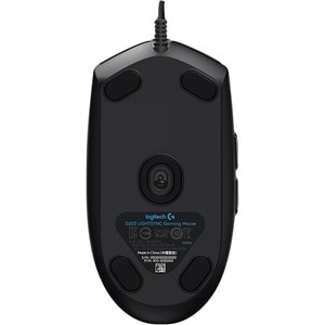 Souris de jeu Logitech G203 - USB - Optique - 6 Bouton(s) - Noir - Câble - 8000 dpi - Roulettes avec frein
