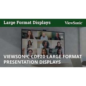 ViewSonic Commercial Display CDE7520-W - 4K 24/7 Operation, Integrated Software, 3GB RAM, 16GB Storage - 450 cd/m2 - 75" -