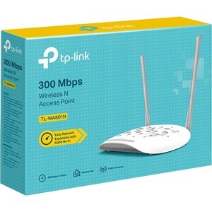 TP-Link TL-WA801N IEEE 802.11n 300 Mbit/s Wireless Access Point - 2.40 GHz - External - MIMO Technology - 1 x Network (RJ-