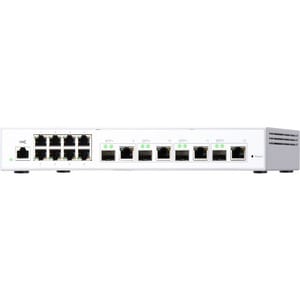 QNAP QSW-M408-4C 8 Ports Manageable Ethernet Switch - Gigabit Ethernet, 10 Gigabit Ethernet - 10/100/1000Base-T, 10GBase-T