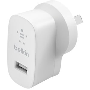 Belkin BOOST↑CHARGE 12 W AC Adapter - USB - For USB Device, iPad, Smartphone, iPhone - White