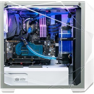 Cooler Master MasterBox MCB-D500D-WGNN-S01 Computer Case - Mid-tower - White - Mesh, Steel, Plastic, Tempered Glass - 4 x 