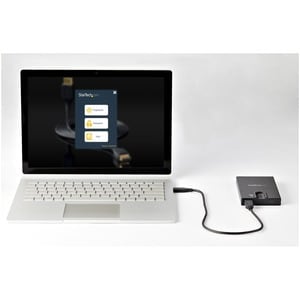 StarTech.com Biometric Enclosure - 256-bit AES Encrypted USB 3.0 External Hard Drive Enclosure 2.5" SATA HDD/SSD - Fingerp