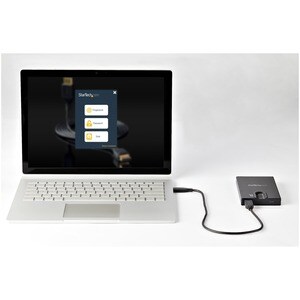 StarTech.com Biometric Enclosure - 256-bit AES Encrypted USB 3.0 External Hard Drive Enclosure 2.5" SATA HDD/SSD - Fingerp