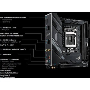 Asus ROG Strix H470-I GAMING Desktop Motherboard - Intel H470 Chipset - Socket LGA-1200 - Intel Optane Memory Ready - Mini