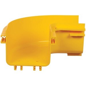 Tripp Lite series Toolless Horizontal 90-Degree Elbow for Fiber Routing System, 120 mm (5 in) - Elbow - Yellow - Polyvinyl