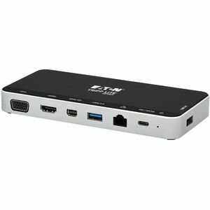 Eaton Tripp Lite Series USB Dock, Triple Display - 4K HDMI & mDP, VGA, USB 3.x (5Gbps), USB-A/C Hub, GbE, 60W PD Charging 