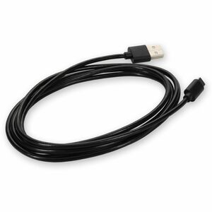 AddOn 2m USB A 2.0 Male to USB C 2.0 Male Black Extension Cable - 6.56 ft USB-C/USB-A Data Transfer Cable for Notebook, PC