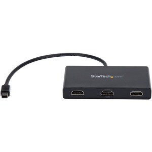StarTech.com Signal Splitter - Plastic - 30 Hz to 60 Hz - 3840 × 2160 - 15.20 m Maximum Operating Distance - DisplayPort -