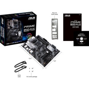 Carte Mère Asus Prime B550-PLUS - AMD B550 Chipset - Socket AM4 - ATX - 128 Go DDR4 SDRAM RAM maximale - DIMM, UDIMM - 4 x