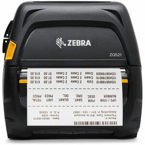 Zebra ZQ521 Single Sided Mobile, Transportation & Logistic, Manufacturing, Warehouse, Government, Retail, Hospitality Dire
