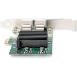 Digitus DN-10132 Gigabit Ethernet Card for PC - 10/100/1000Base-T - Plug-in Card - PCI Express x1 - 2 Port(s) - 2 - Twiste