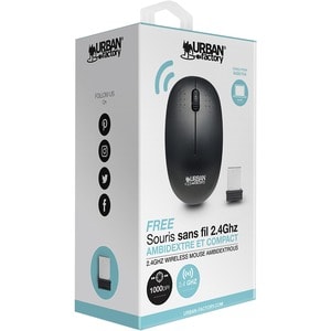 Urban Factory Mouse - Radio Frequency - Wireless - 2.40 GHz