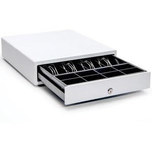 Star Micronics Choice Cash Drawer - 4 Bill - 8 Coin - 2 Media SlotPrinter Driven - White x 16" Width x 16" Depth - Printer