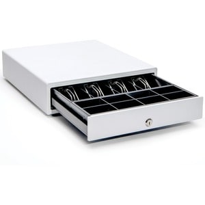 Star Micronics CD4-1616 Choice Cash Drawer, White, 16Wx16D, 5Bill-5Coin - Printer-Driven, Cable Included, 2 Media Slots - 