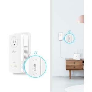 TP-Link TL-WPA8631P KIT Powerline Network Adapter - 1 - 3 x Network (RJ-45) - 1300 Mbit/s Powerline - 300 m Distance Suppo